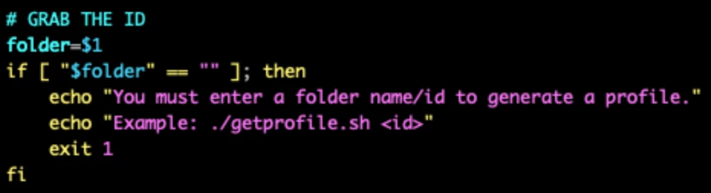 getprofile.sh script