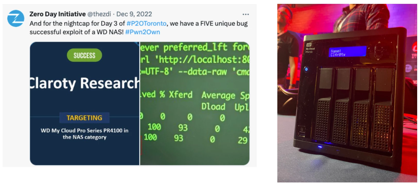 WD NAS at Pwn2Own exploit
